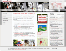 Tablet Screenshot of hansa-flex.com